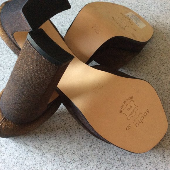 Woman Shoes with open toe by SASHA London, Made in SPAIN, Size 7.5 - Picture 5 of 6